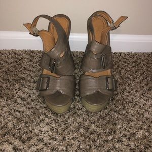 Aldo buckle wedges